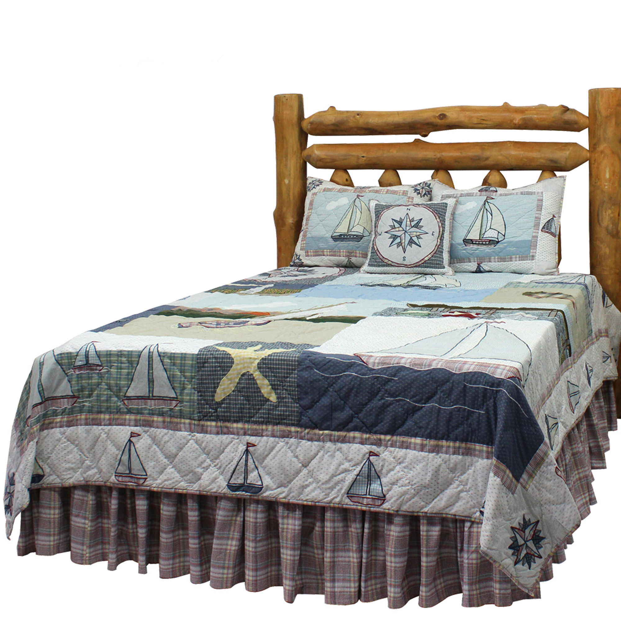 Nautical Drift Super Sing Quilt 110"W x 96"L Nautical Drift Super Sing Quilt 110"W x 96"L