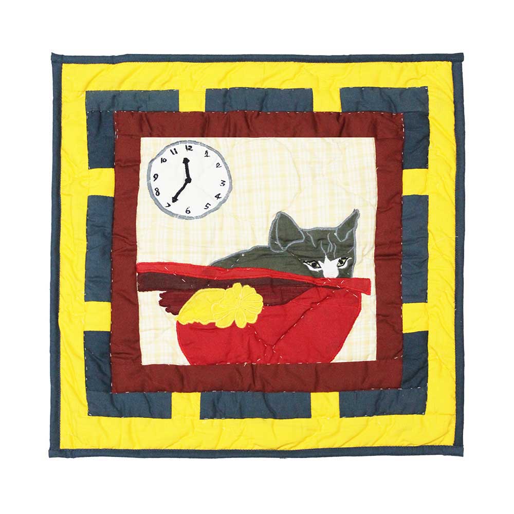 Cats Tale Toss Pillow 16"W x 16"L