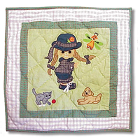 Doll Toss Pillow 16"W x 16"L